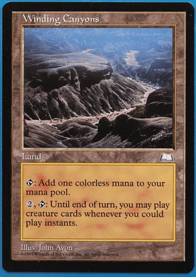 Winding Canyons Weatherlight NM (Reserved List MTG Magic Card) (506889) ABUGames - Image 1 of 2