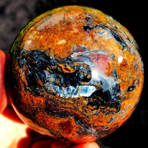 2.53"372.8g WOW! Natural Rare PIETERSITE CRYSTAL Sphere Ball Healing ie3333 - Picture 1 of 16