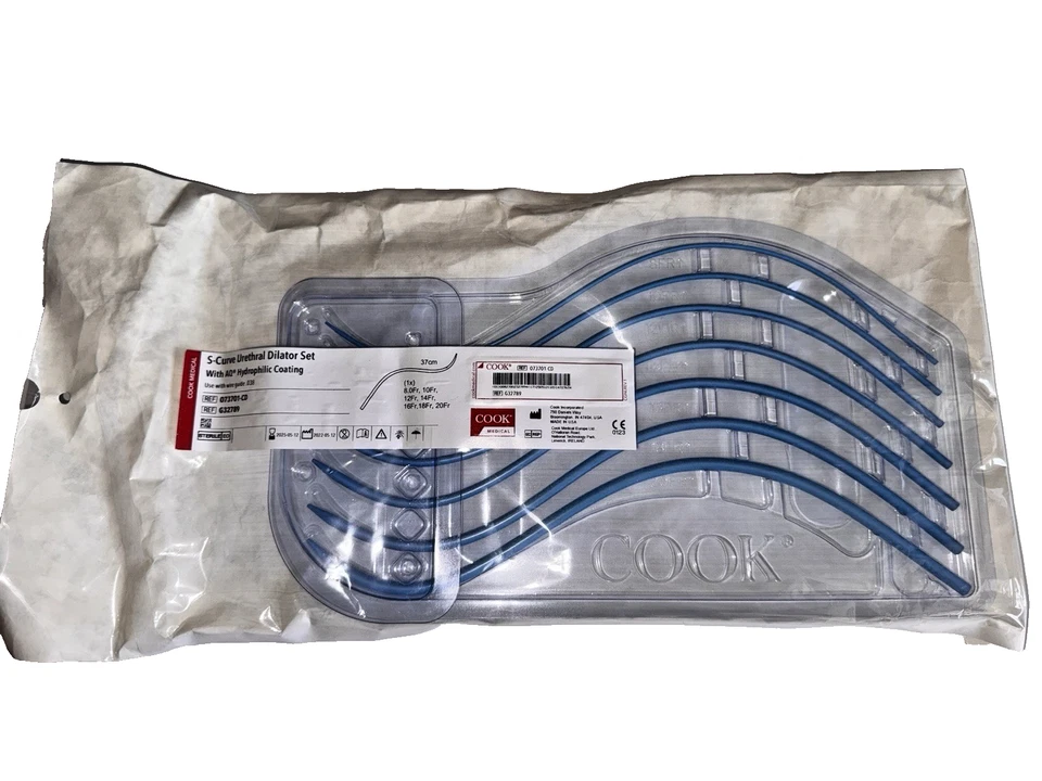 Juego de Dilatador Uretral Curva S COOK MEDICAL con Recubrimiento Hidrófilo AQ CANTIDAD: 1 Foto 1 de 1