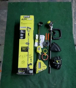 NEUF OB Ryobi 40V Brushless 16" pouces Fibre de Carbone Kit Tondeuse à Cordes - OUTIL UNIQUEMENT - Photo 1/20