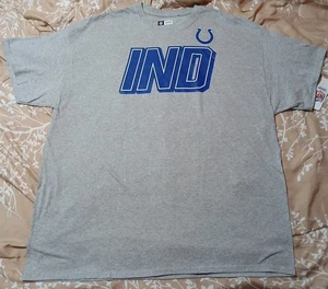 NFL Team Apparel Indianapolis Colts T-Shirt Herren XXL Grau Brandneu - Bild 1 von 5