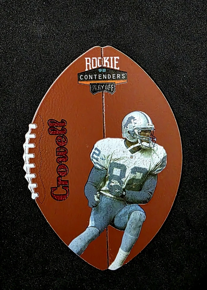 1998 Playoff Contenders - Leather Red #27 Germane Crowell RC - Image 1 of 2