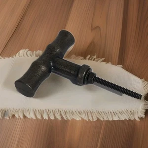 Juego de 3 piezas de cajón/tirador de gabinete vintage de latón rústico acabado liso con mango en T - Imagen 1 de 5