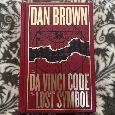 The Da Vinci Code & Lost Symbol Dan Brown Leather Hardcover Collectible (2009) Foto 1 de 3
