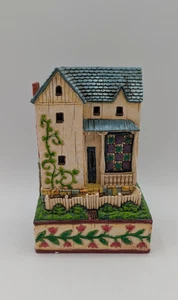 Jim Shore Farmhouse Starry Blocks Christmas Figurine 0000305 with Box - Picture 1 of 11