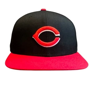 Cappello Cincinnati Reds Nuova Era 59FIFTY 7 5/8 Nero Rosso In Campo - Foto 1 di 10