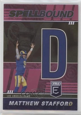 2022 Panini Donruss Elite Spellbound Pink Matthew Stafford (Letter D) #SB-MS8 - Image 1 of 2