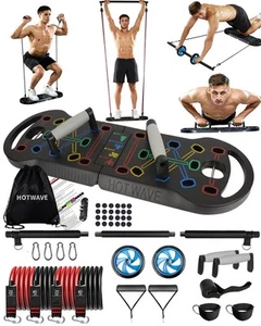 Portable Exercise Equipment with 16 Gym Accessories,20 in 1 Push Up Board Fit... - Picture 1 of 6