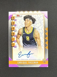 Topps Finest Basketball 2025 Enrique Freeman RFA-EF Auto RC - Imagen 1 de 2