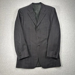 Cifonelli Dark Gray Brown Pin Stripe 3 Button Made in Italy 2 Piece Suit 44 LONG - Picture 1 of 24