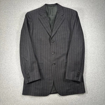 Cifonelli Dark Gray Brown Pin Stripe 3 Button Made in Italy 2 Piece Suit 44 LONG - Image 1 of 4