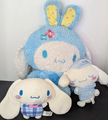 Sanrio Cinnamon Roll Lot Of 3 Plush Hello Kitty & Friends Large Small - Image 1 of 4
