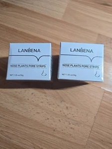 2 VERSIEGELTE BOXEN Lanbena Nase Pflanzen Poren Schwarzkopf Streifen 1,05 Oz.  - Bild 1 von 3