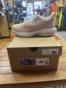 Mizuno Wave Rider 28 - Mujer Talla 9.5 B - Melocotón/Rojo/Blanco - Imagen 1 de 6
