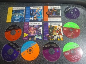 Official Sega Dreamcast Magazine Demo Disc Lot Of 12 Cardboard Sleeves Loose