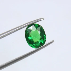Natural Tsavorite Garnet Gemstone Oval Shape Green Color Faceted Precious Stone - Picture 1 of 4