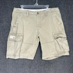 Denim Supply Ralph Lauren Cargo Shorts Mens 36 Beige Military distressed - Picture 1 of 13