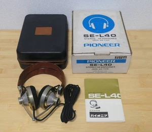 Pioneer SE-L40 Stereo Headphones Vintage Tested w/ Box Manual Case Made in Japan - Picture 1 of 10