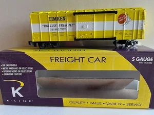 K-LINE K511-002 - Calibro S - TIMKEN "Roller Freight" BOXCAR - NUOVO! - Foto 1 di 11