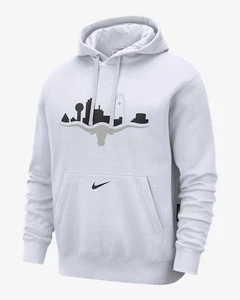 Nike Mens Dallas Mavericks City Edition Series Essential Logo Hoodie XL White - Picture 1 of 3