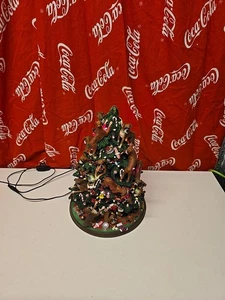 Danbury Mint Boxer Christmas Tree Missing Star And Some Dogs Working  - Picture 1 of 13