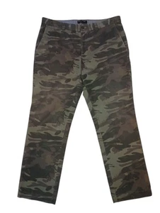 Banana Republic Aiden Chino Camouflage Hose Herren 35 x 30 Baumwolle Camouflage - Bild 1 von 7