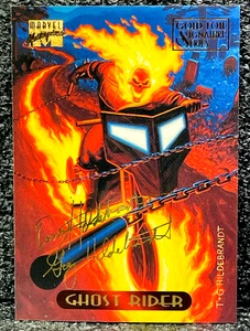 1994 Fleer Marvel Masterpieces - GHOST RIDER #42 - GOLD FOIL SIGNATURE SERIES - Picture 1 of 2