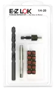 Accessories E-Z LOK Repair Kit for Threads in Metal - 1/4-20 - 10 Self-Locking - Picture 1 of 1