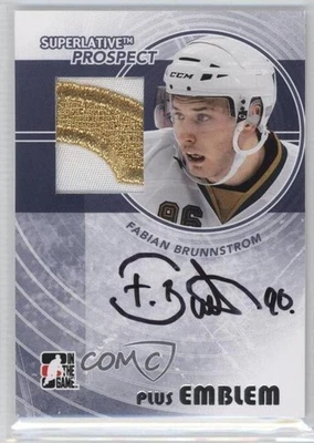 2009-10 ITG Superlative Volume 2 Emblem Silver /9 Fabian Brunnstrom #PAP-FB Auto - Image 1 of 2