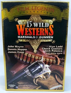15 Wild Westerns (DVD) Marshals & Gunmen John Wayne Dennis Hopper James Caan - Picture 1 of 2