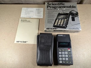 Sinclair wissenschaftlicher programmierbarer Taschenrechner Vintage LED verpackt + Anleitung - Bild 1 von 24
