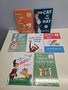 Lot 7 Dr Seuss And P D Eastman Beginner Books Hardcover - Imagen 1 de 5