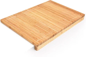 Tagliere in Bambù, Accessori per La Cucina, Ripiano per Tagliare XL, H P: 5 X 56 - Foto 1 di 12
