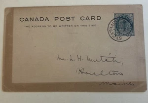Tarjeta postal de Canadá St. Catharines, Ont. Matasellos Dic. 1898 Usado - Imagen 1 de 5