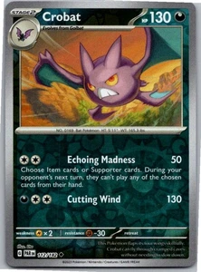Crobat Uncommon SV04: Paradox Rift 112/182 NM Reverse Holo - Picture 1 of 2