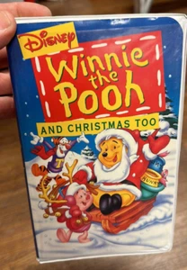 Winnie the Pooh and Christmas Too VHS 1997 Disney Clamshell - Picture 1 of 2