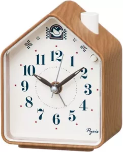 Seiko Clock NR453B Alarm Clock Nature Sound Analog Switchable Alarm Pyxis NEW JP - Picture 1 of 3