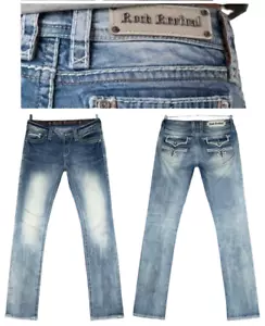Rock Revival Posey Straight Low Rise Stretch Women's Jeans Size 28 L34 - Picture 1 of 12