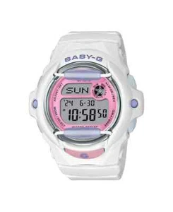 G-Shock Women's Digital White Resin Watch 42.6mm, BG169PB-7 - Picture 1 of 3