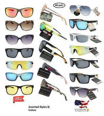 Gafas de sol Foster Grant - Lote surtido de 40 piezas, tiradores y recompra de tienda, marcas FGX Foto 1 de 4