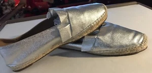 Michael Kors Espadrille silber Leder Rüschen Gr. 9 / 40 edel einmal getragen - Bild 1 von 7