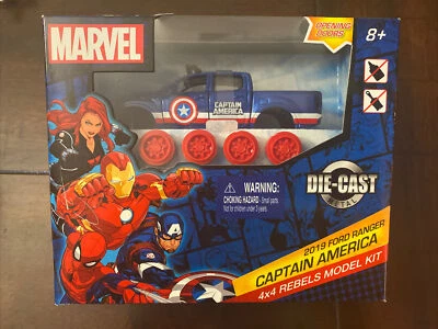Ford Ranger Capitán América 2019 Marvel 4x4 ¡Kit modelo rebeldes! Die-Cast Metal! Foto 1 de 3