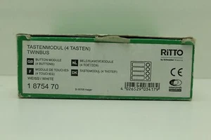 "Modulo tasti Ritto 1875470 (4 tasti), bianco ""Nuovo & IMBALLO ORIGINALE" - Foto 1 di 1
