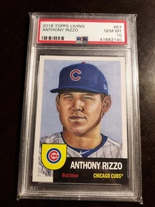 Anthony Rizzo 2018 Topps Living Psa 10- Chicago Cubs-New York Yankees All Star - Picture 1 of 1