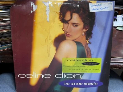 CELINE DION LOVE CAN MOVE MOUNTAINS UNISON 12" 1992 epic 74378 DJ PROMO - Image 1 of 2