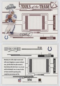 2005 Playoff Absolute Memorabilia Tools of the Trade Red /250 Peyton Manning HOF