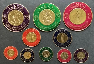 TONGA 1963 1ª Moneda de Oro Polinesia Conmemoración Parte Set a 2’9d (B413) - Imagen 1 de 2
