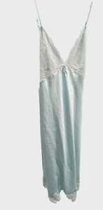 De Colección Victorias Secret Grande Azul Encaje Vestido Deslizante Negligée Porno Chic Correa Y2K Lo último - Imagen 1 de 14