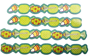 Halloween Wrapped Candy Lollipop Suckers Accent 6" x 7/8" Cardstock K&Company - Picture 1 of 1