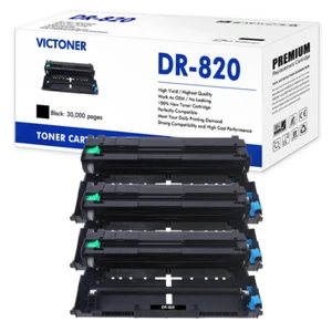 3PK DR820 DR-820 Drum Fits For Brother TN850 HL-L6200D HL-L6300DW MFC-L6800DW - Picture 1 of 8
